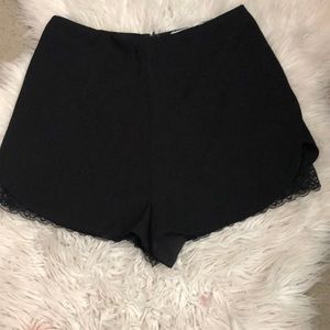 Black high waisted shorts